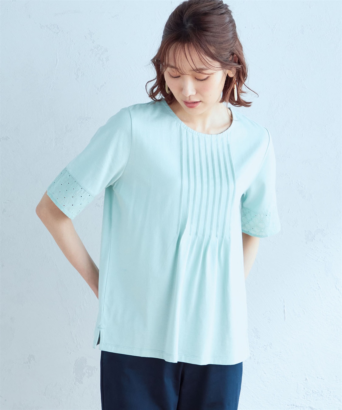 DECOY 【接触冷感・UVカット】レーススリーブプルオーバー_variation_2