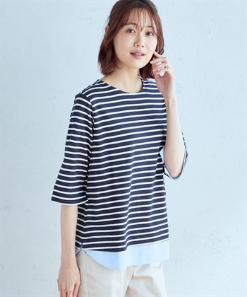 DECOY レイヤード風ボーダープルオーバー_variationthumb_3