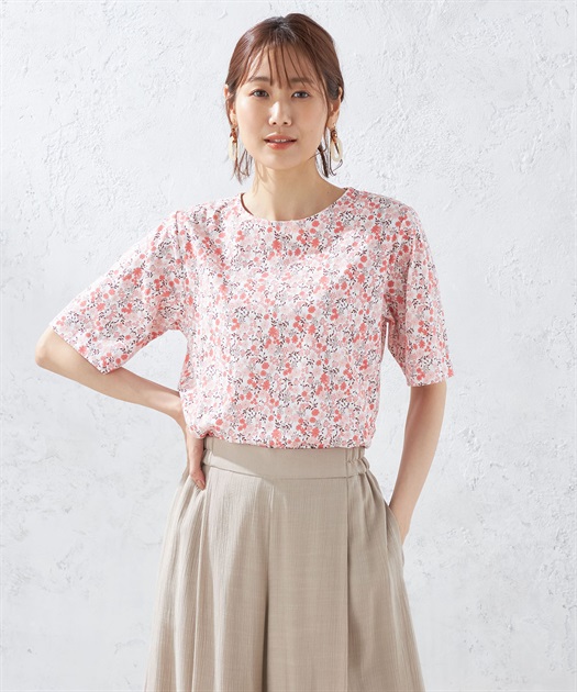 接触冷感】フラワープリントチュニック DECOY｜クロスプラス公式通販サイト