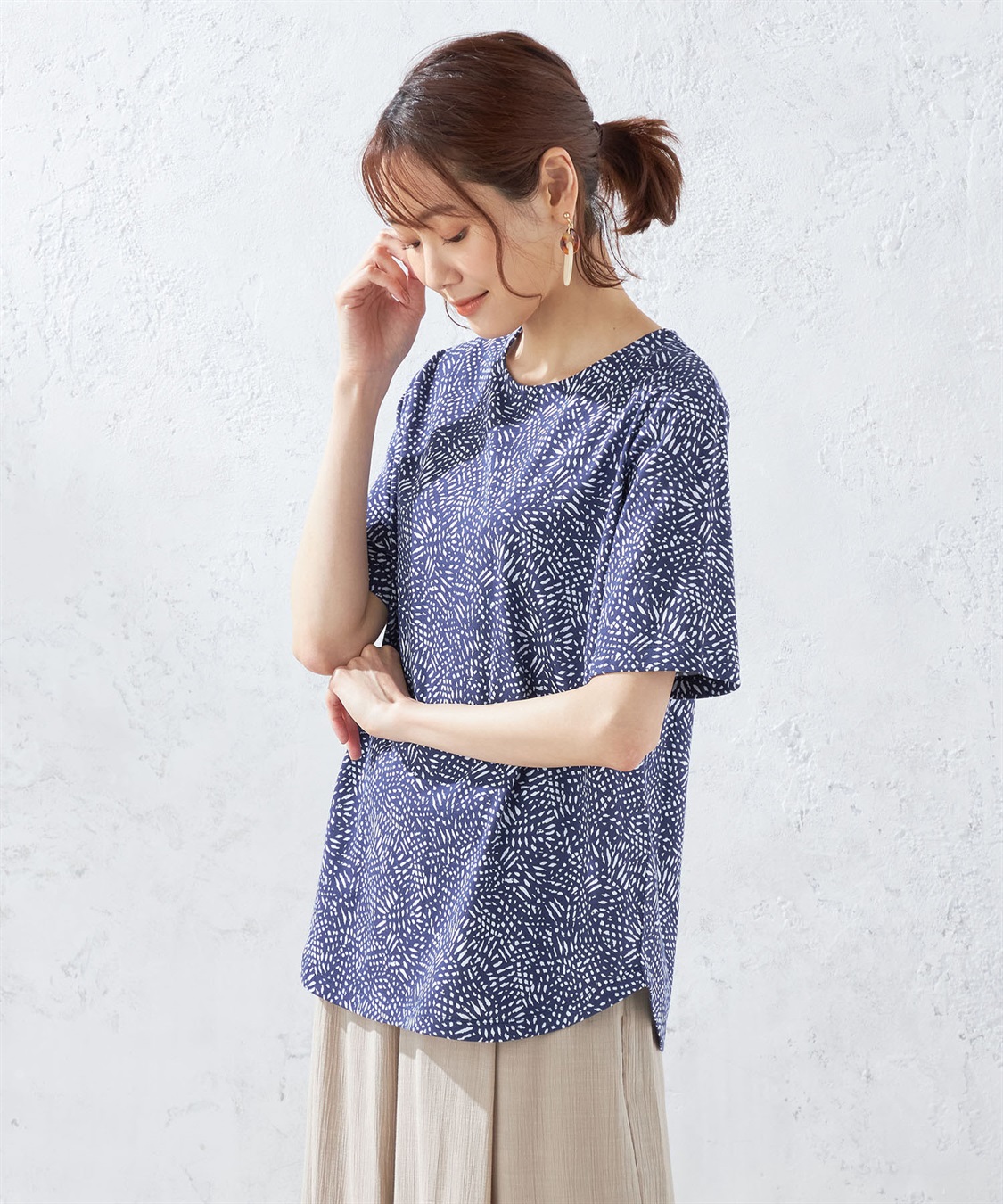 DECOY 【接触冷感】エスニックプリントプルオーバー_variation_3