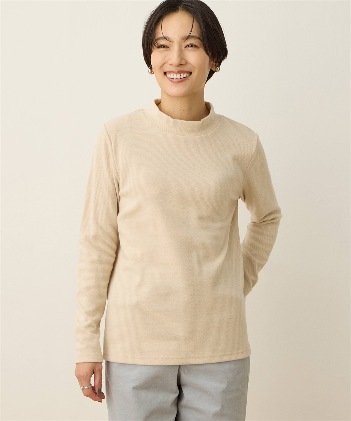 DECOY 【シアバター配合】ハイネックプルオーバー【吸湿発熱・日本製】_variation_2