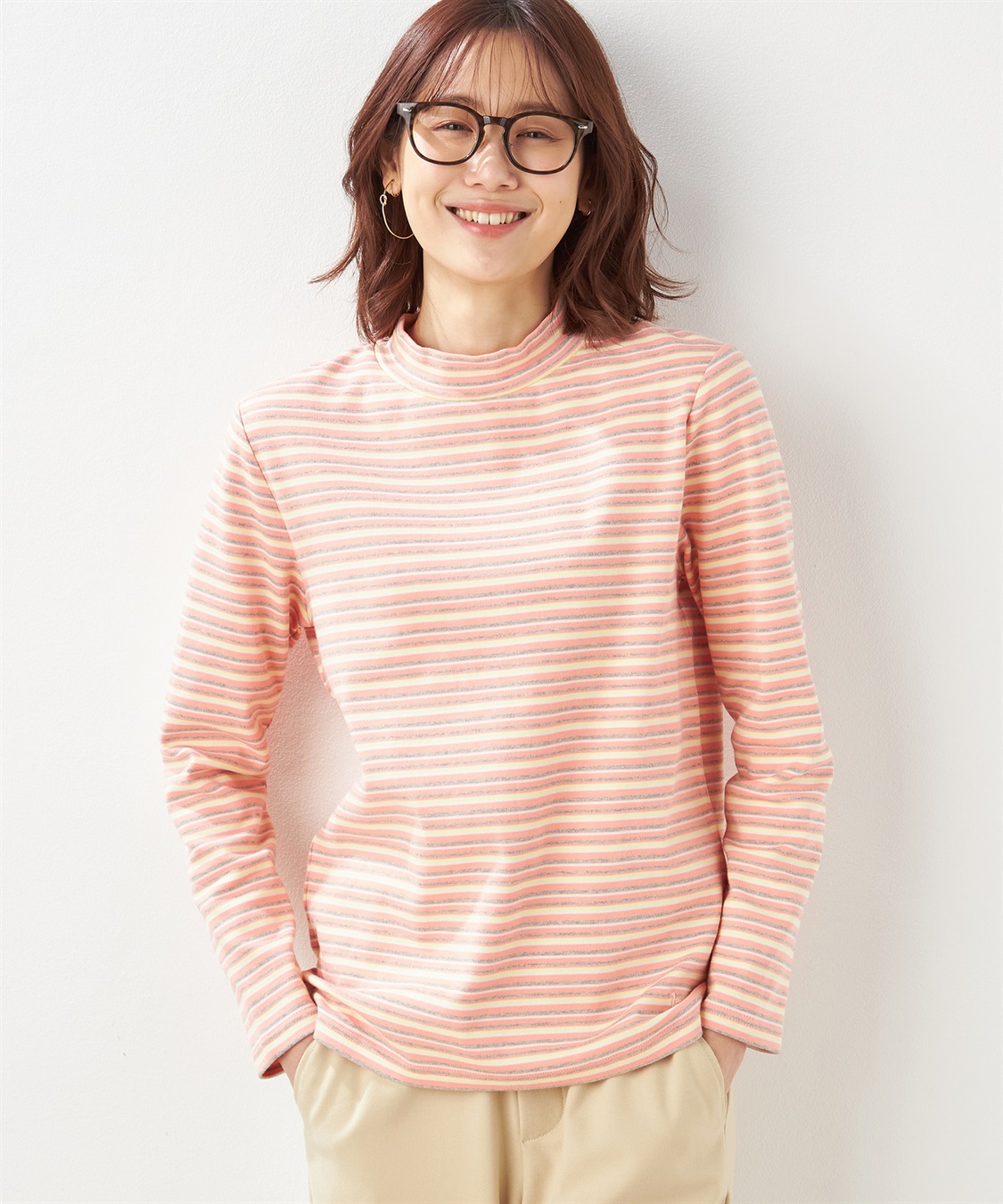 DECOY 【オーガニックコットン】スムースボーダーTシャツ_main