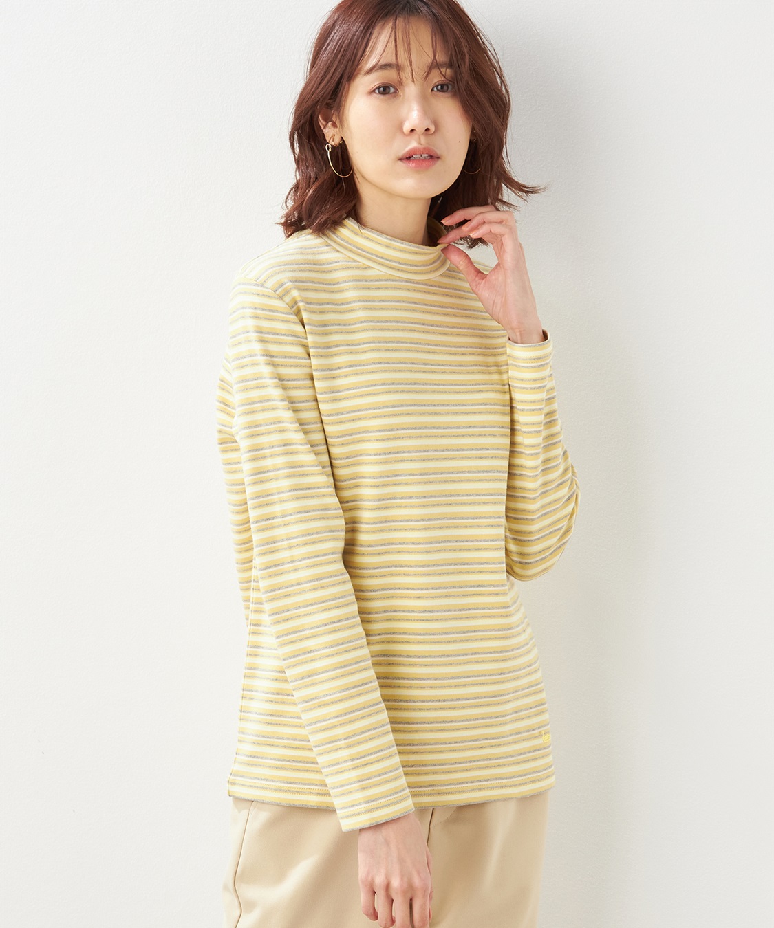【オーガニックコットン】スムースボーダーTシャツ