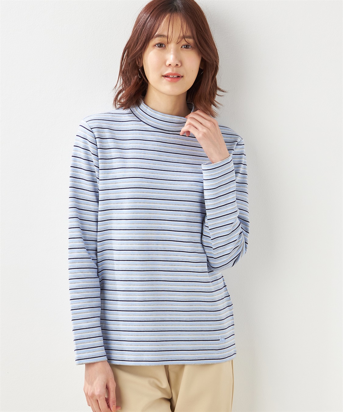 DECOY 【オーガニックコットン】スムースボーダーTシャツ_variation_3