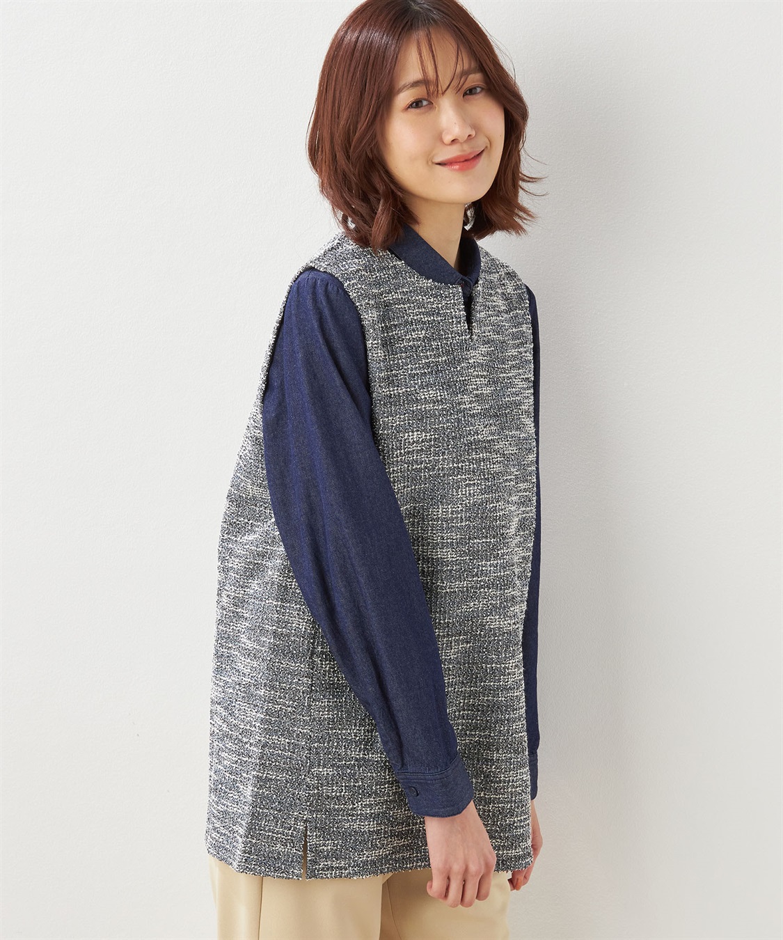 DECOY ツイードベスト_variation_2