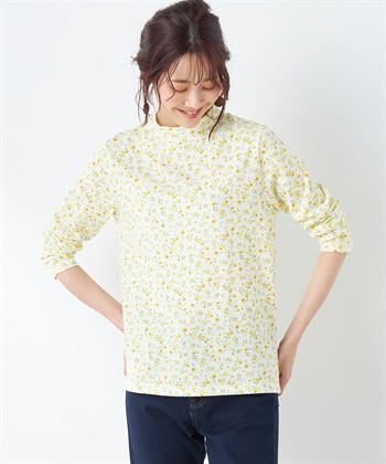 DECOY ミモザプリントハイネックカットソー_variationthumb_1