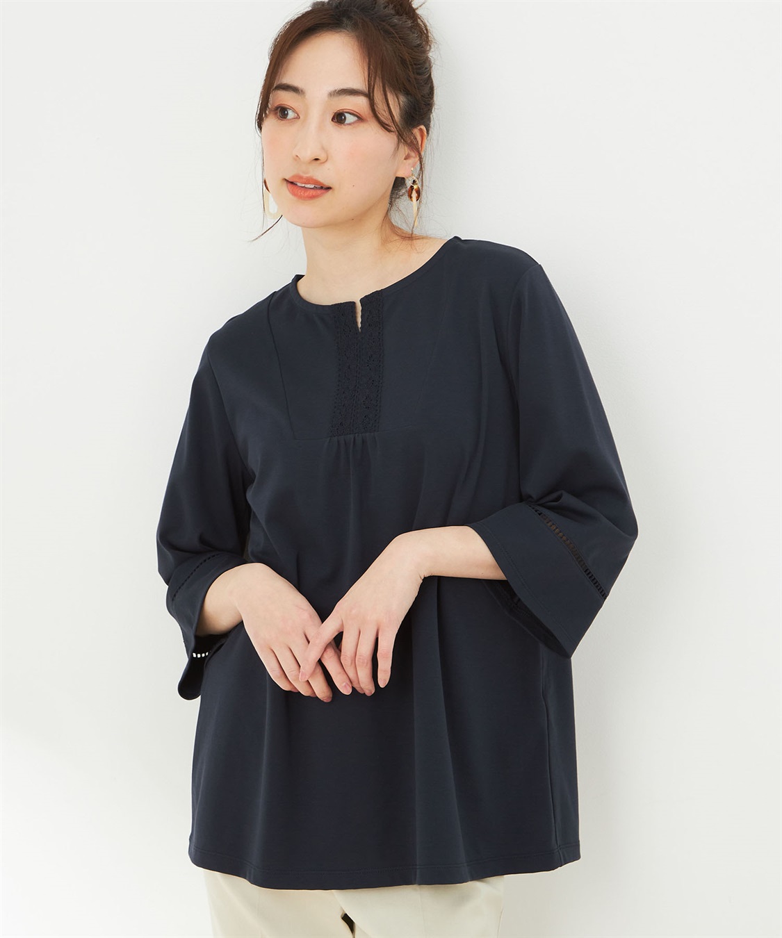 DECOY 【接触冷感】【UV対策】ひやさらコットンキーネックチュニック_variation_3