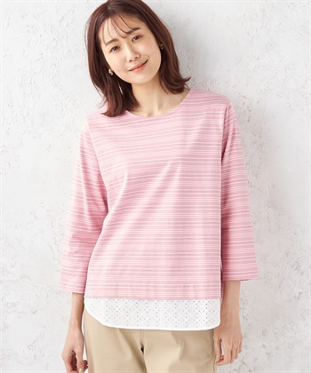 DECOY ボーダーレースプルオーバー_variationthumb_2