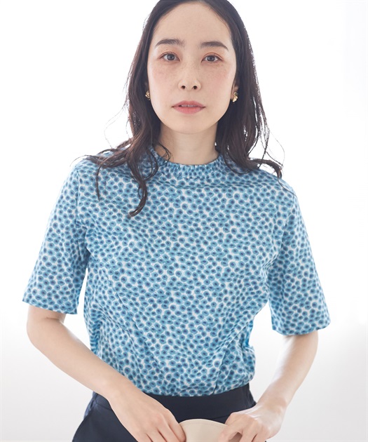 tシャツ シャーリングプルオーバー/リバティプリント レディース 491995_L.jpg