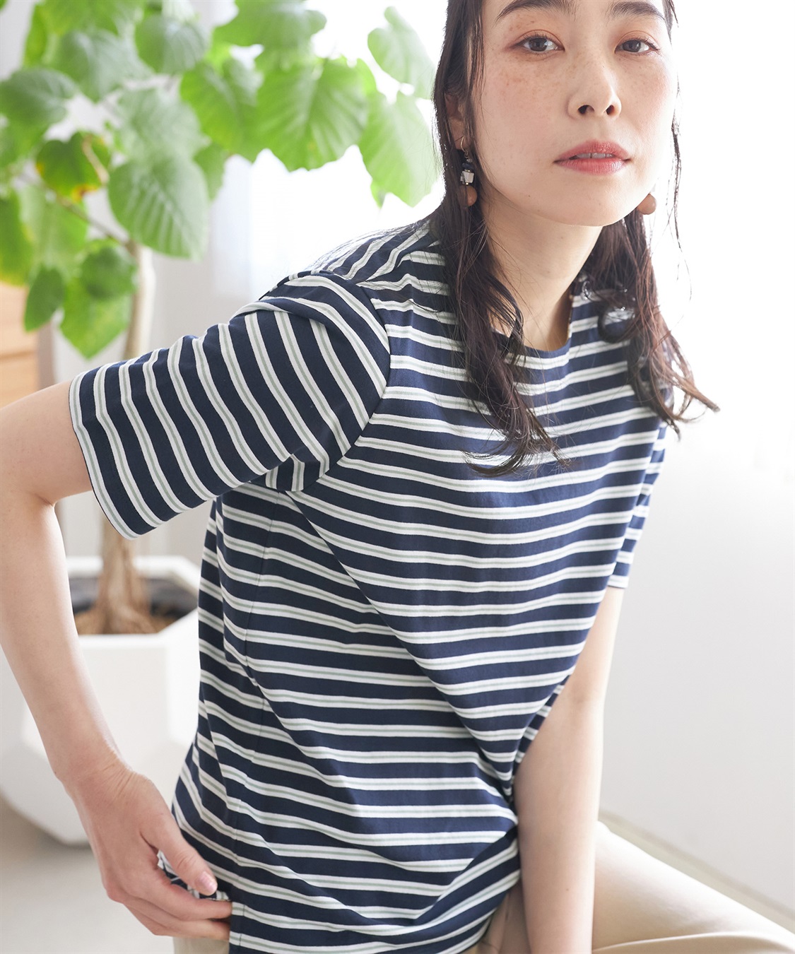 DECOY リバティプリントボーダープルオーバー_main