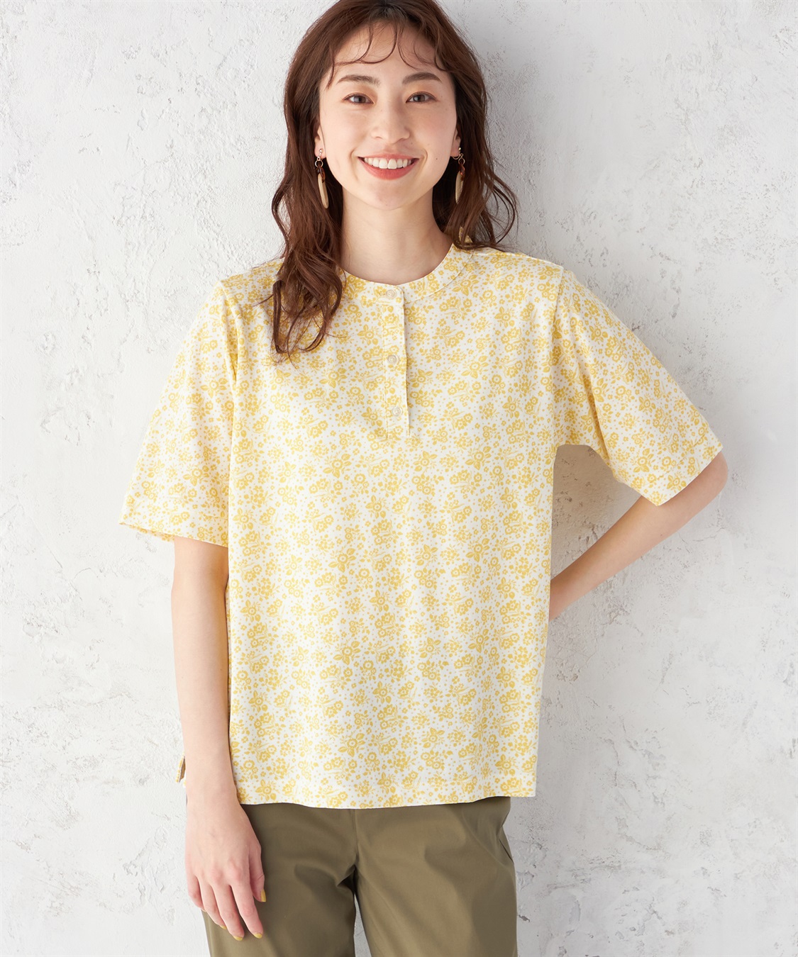 DECOY 【接触冷感】ひやさらカノコプリントポロシャツ_variation_1