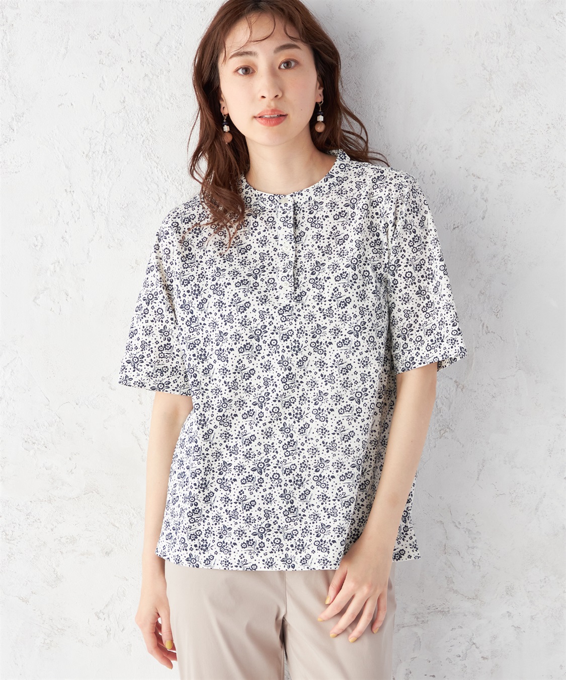 DECOY 【接触冷感】ひやさらカノコプリントポロシャツ_variation_3