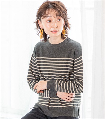 DECOY ミラノリブボーダープルオーバー_variationthumb_1