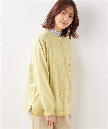 DECOY 配色トリムニットカーディガン_variationthumb_1