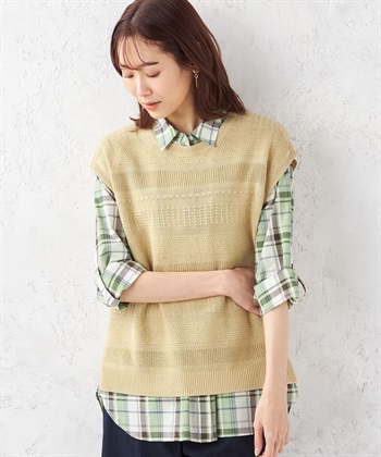 DECOY コットンリネンベスト_variationthumb_2