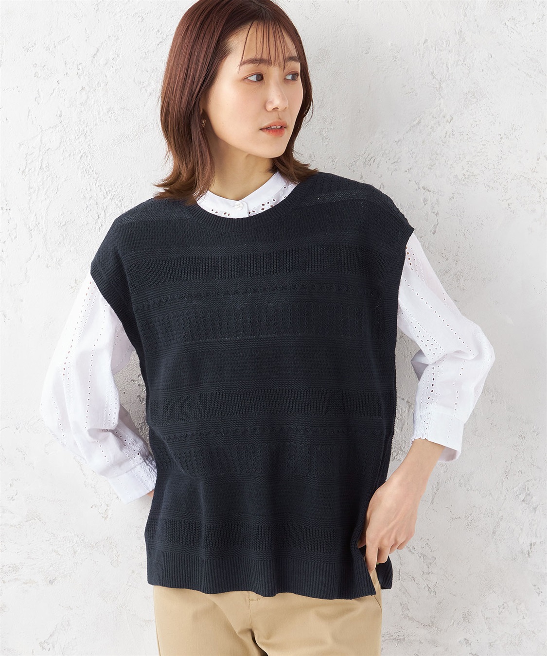 DECOY コットンリネンベスト_variation_3