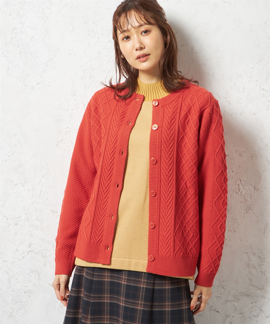 ケーブルニットカーディガン DECOY｜クロスプラス公式通販サイト