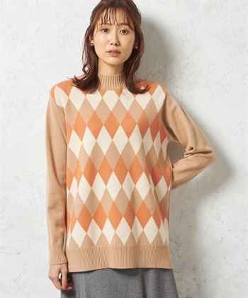 DECOY アーガイルニットプルオーバー_variationthumb_2