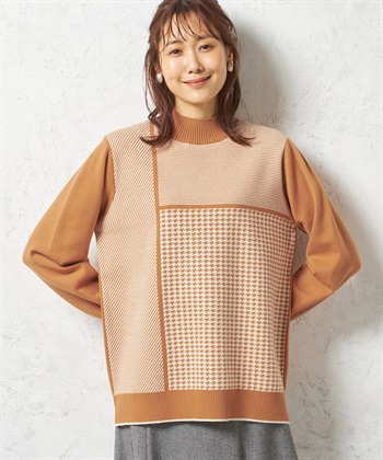 DECOY カラーブロックニットプルオーバー_variationthumb_2