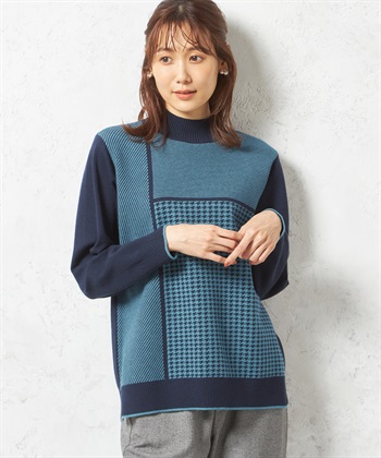DECOY カラーブロックニットプルオーバー_variationthumb_3