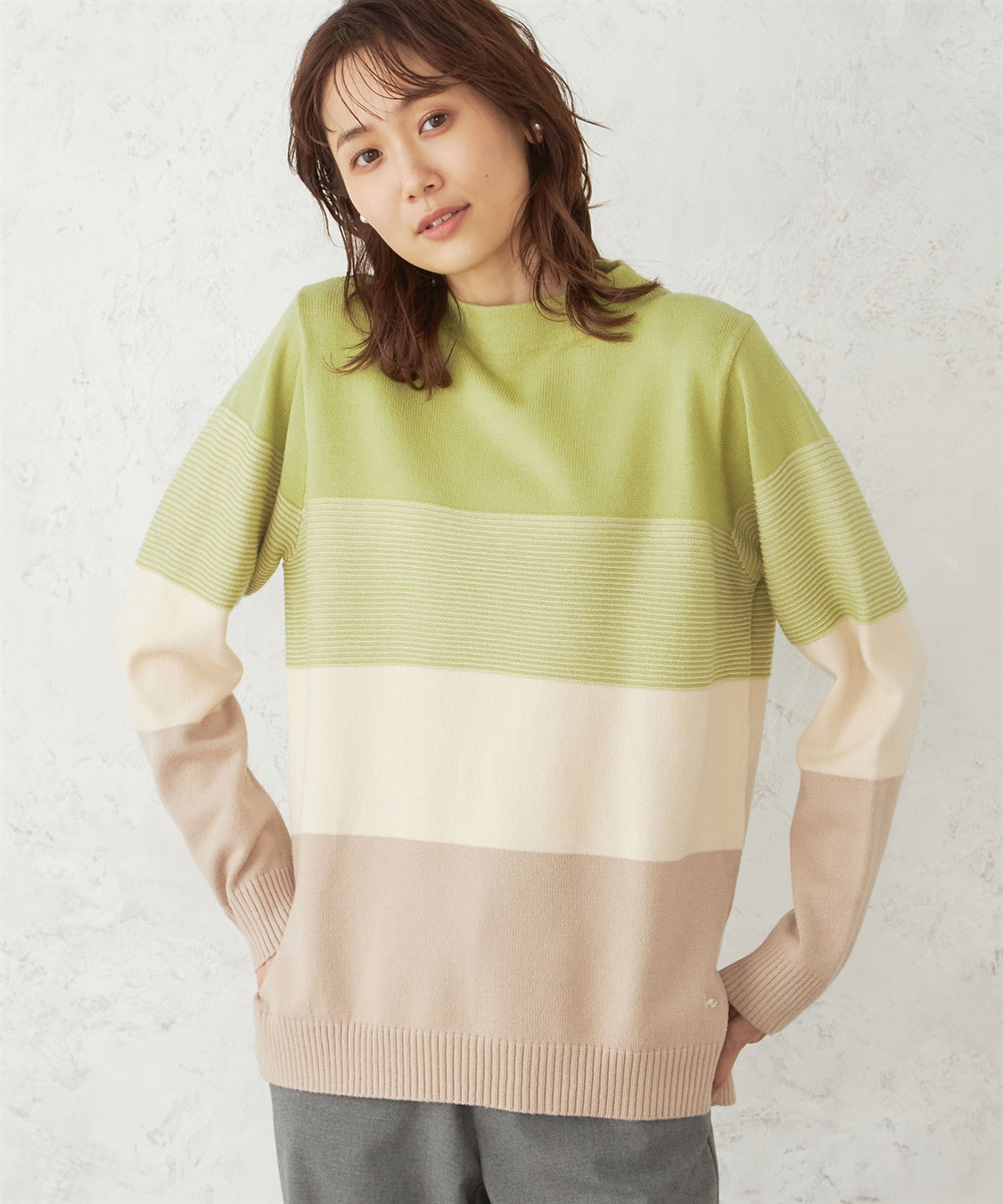 ボーダーニットプルオーバー DECOY｜クロスプラス公式通販サイト