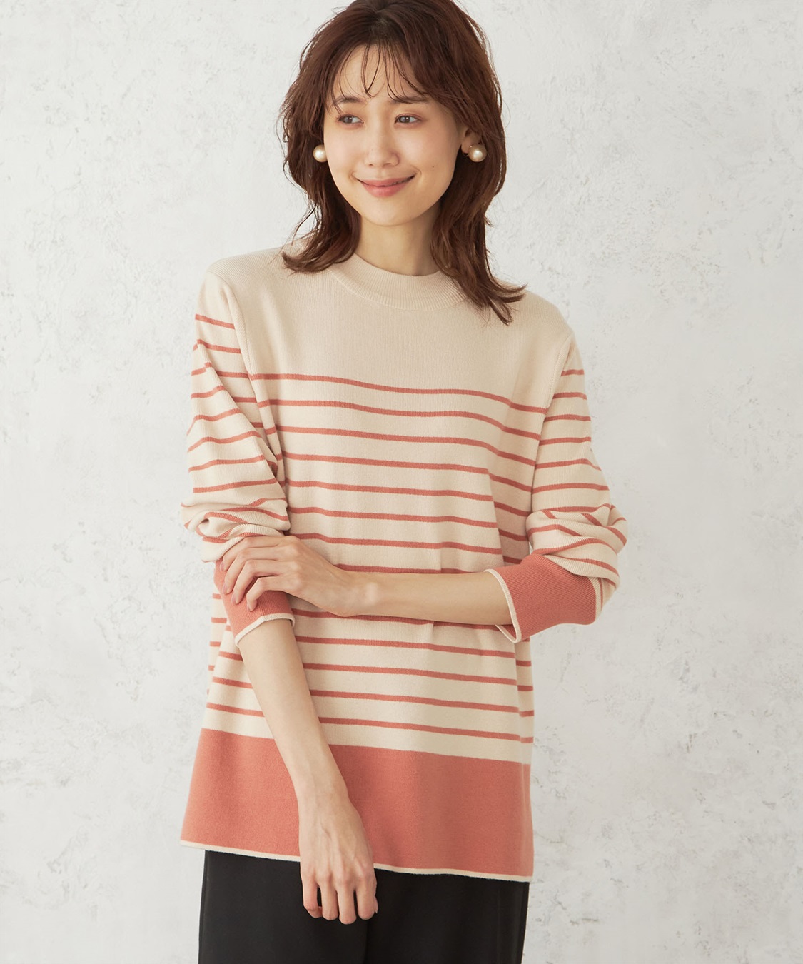 パネルボーダーニットプルオーバー DECOY｜クロスプラス公式通販サイト