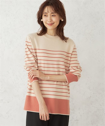 DECOY パネルボーダーニットプルオーバー_variationthumb_1