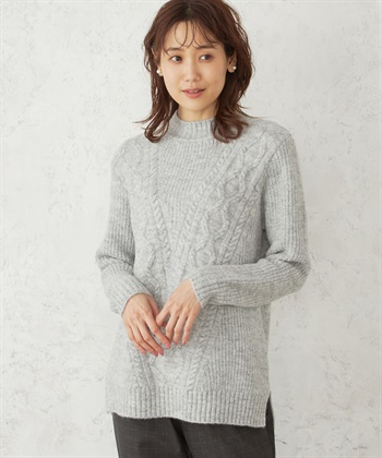 DECOY ケーブルニットプルオーバー_variationthumb_1