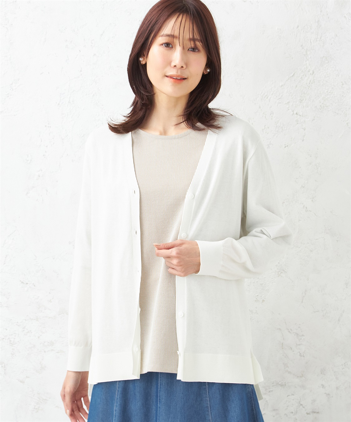 DECOY Vネックニットカーディガン_variation_1