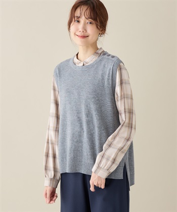 DECOY ラウンドヘムニットベスト_variationthumb_1