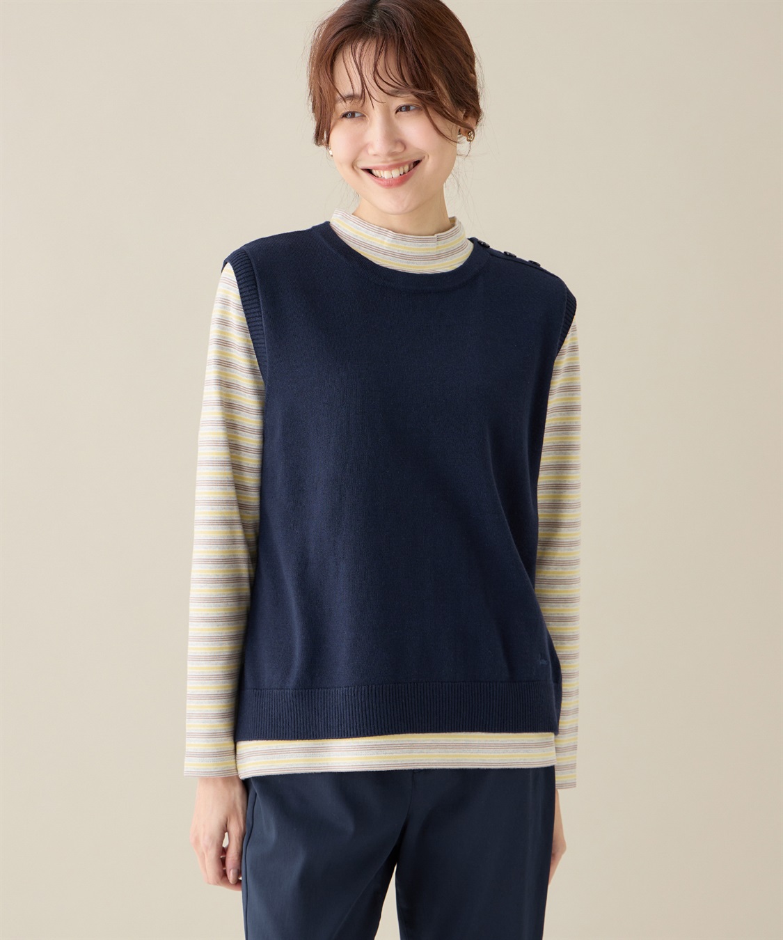 DECOY ラウンドヘムニットベスト_variation_3