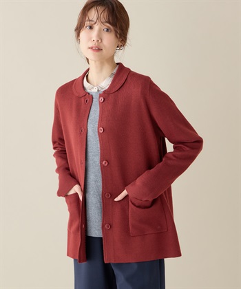 DECOY ダブルフェイス衿つきカーディガン_variationthumb_1