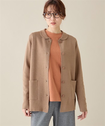 DECOY ダブルフェイス衿つきカーディガン_variationthumb_2