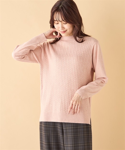 【小田さん専用】CABAN サーモンピンク 長袖ニット CABaN（キャバン） ニットカーディガン S ターコイズブルー レディース