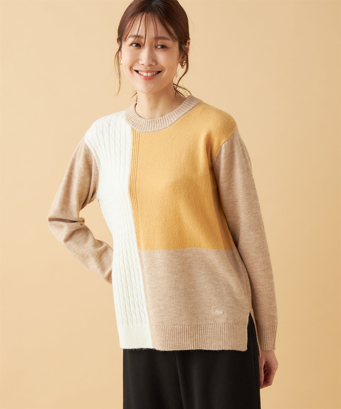 DECOY ブロッキングニットプルオーバー_variation_1