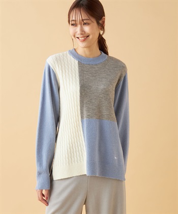 DECOY ブロッキングニットプルオーバー_variationthumb_2