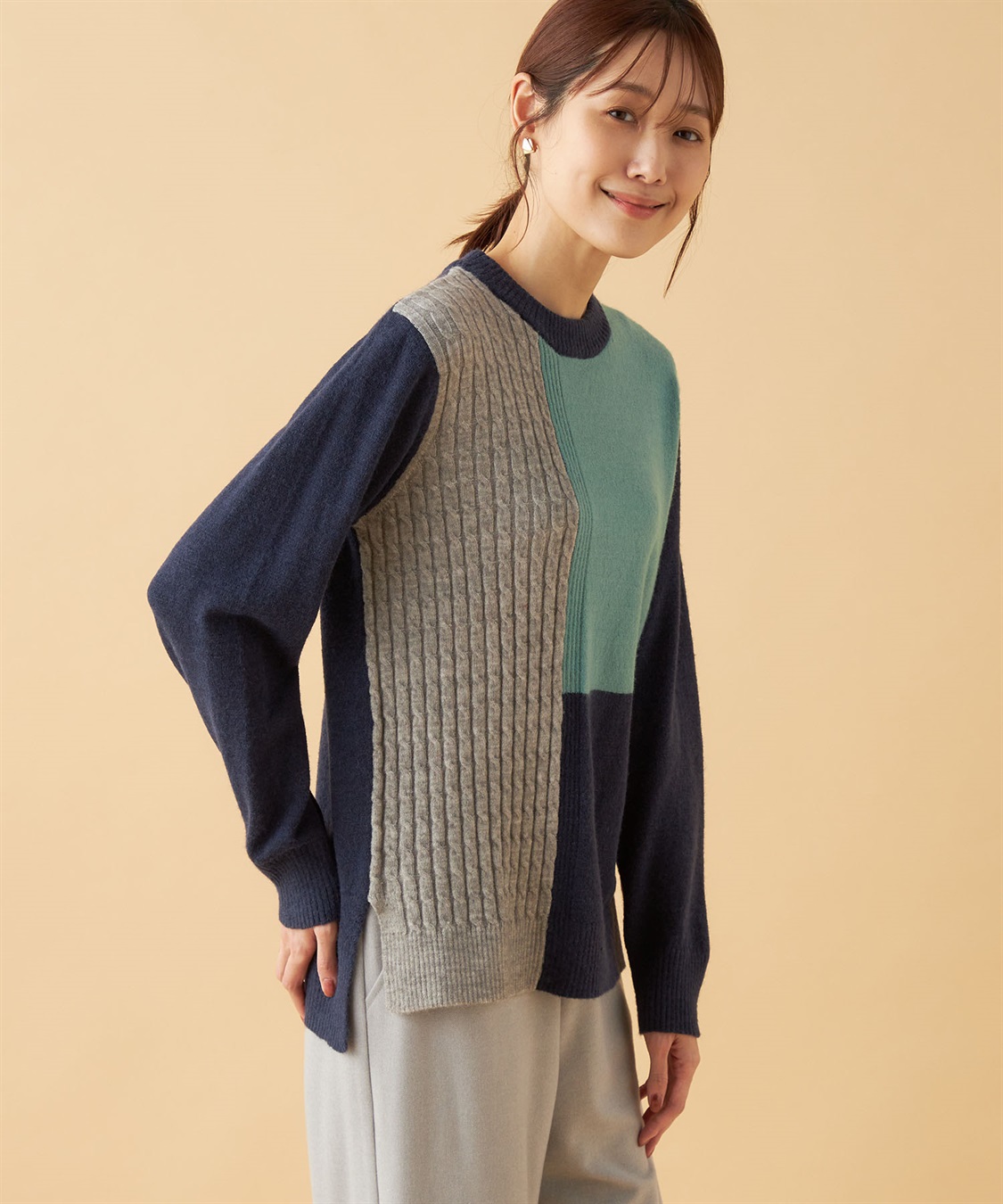 DECOY ブロッキングニットプルオーバー_variation_3