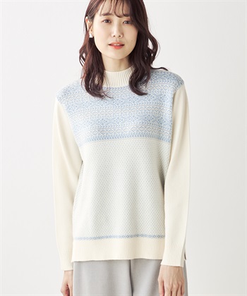 DECOY ジャガードニットプルオーバー_variationthumb_1