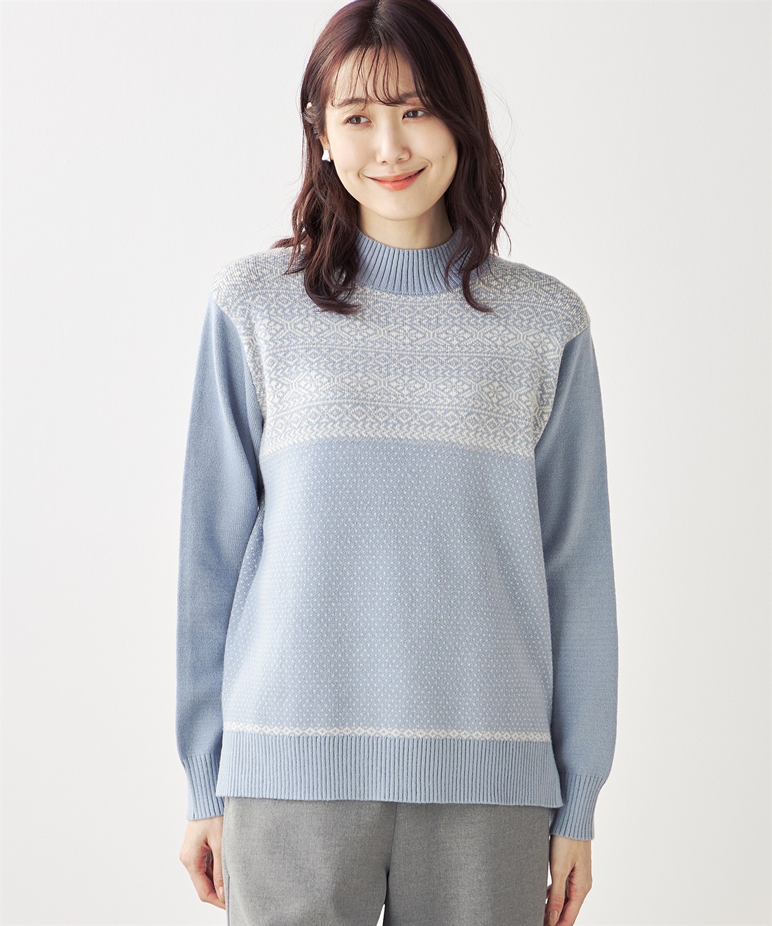 DECOY ジャガードニットプルオーバー_variation_2