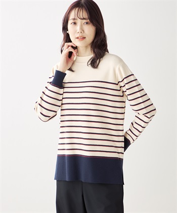 DECOY パネルボーダーニットプルオーバー_variationthumb_3