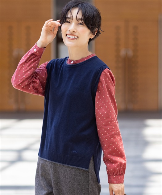 Wフェイススナップボタンベスト DECOY｜クロスプラス公式通販サイト