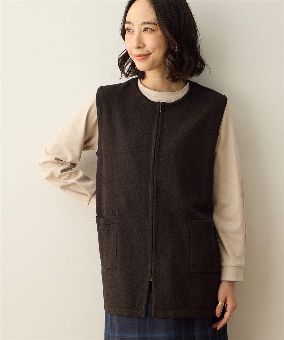 DECOY ニットロングジレ_variation_2