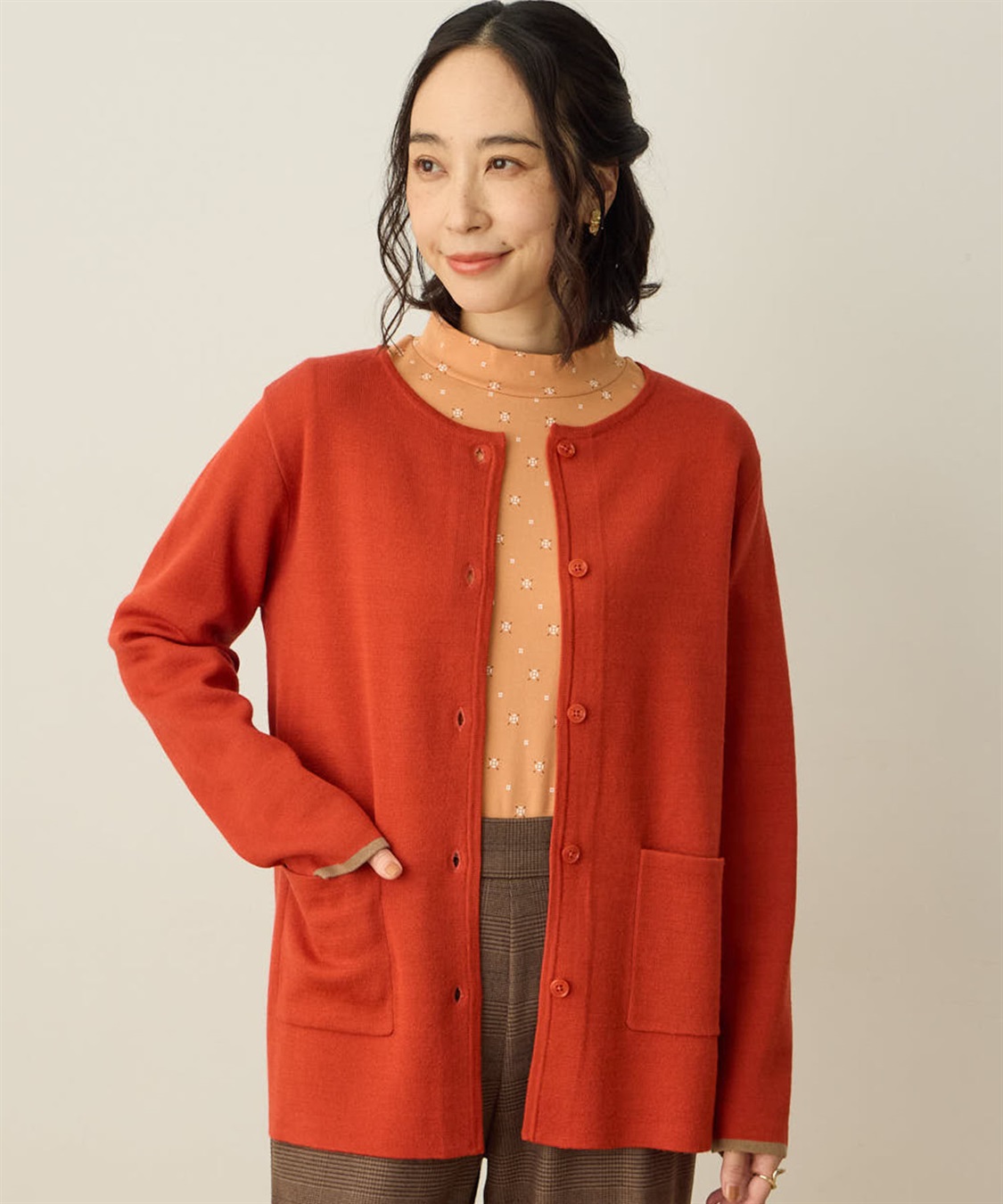 DECOY ダブルフェイスカーディガン【洗える】【抗ピル】_variation_2