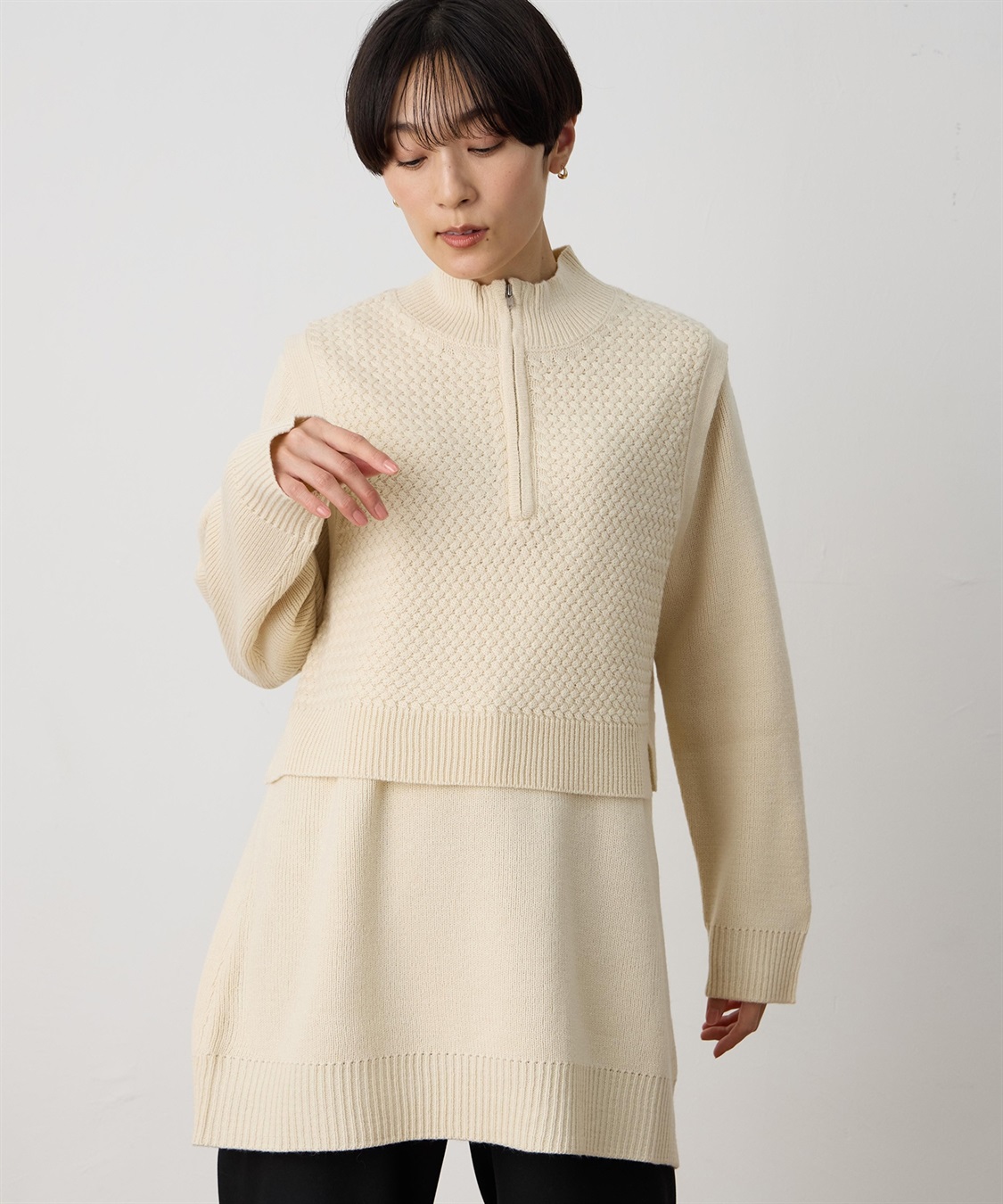 DECOY ベスト付きチュニック_variation_2