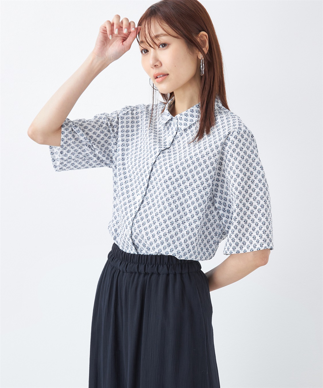 DECOY サッカープリントブラウス_variation_2