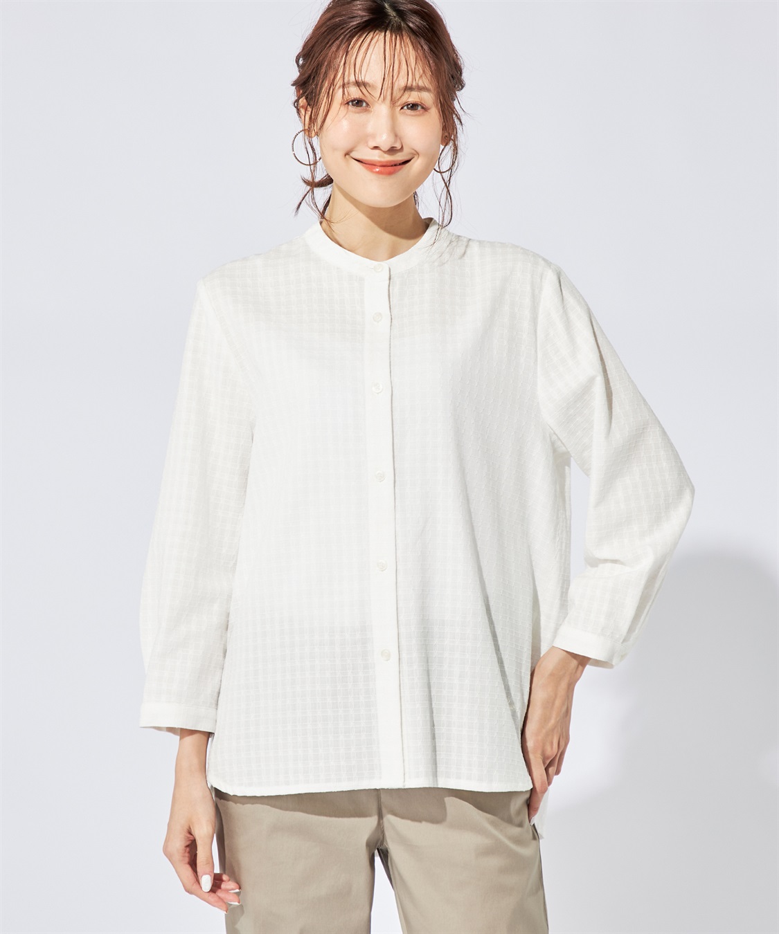 DECOY バックギャザーブラウス_variation_1