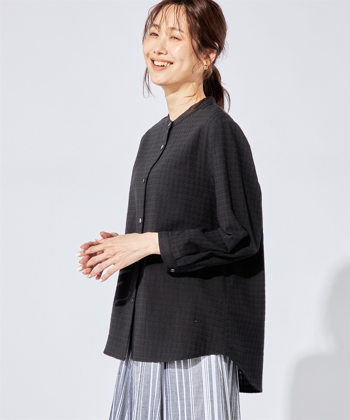 DECOY バックギャザーブラウス_variation_2