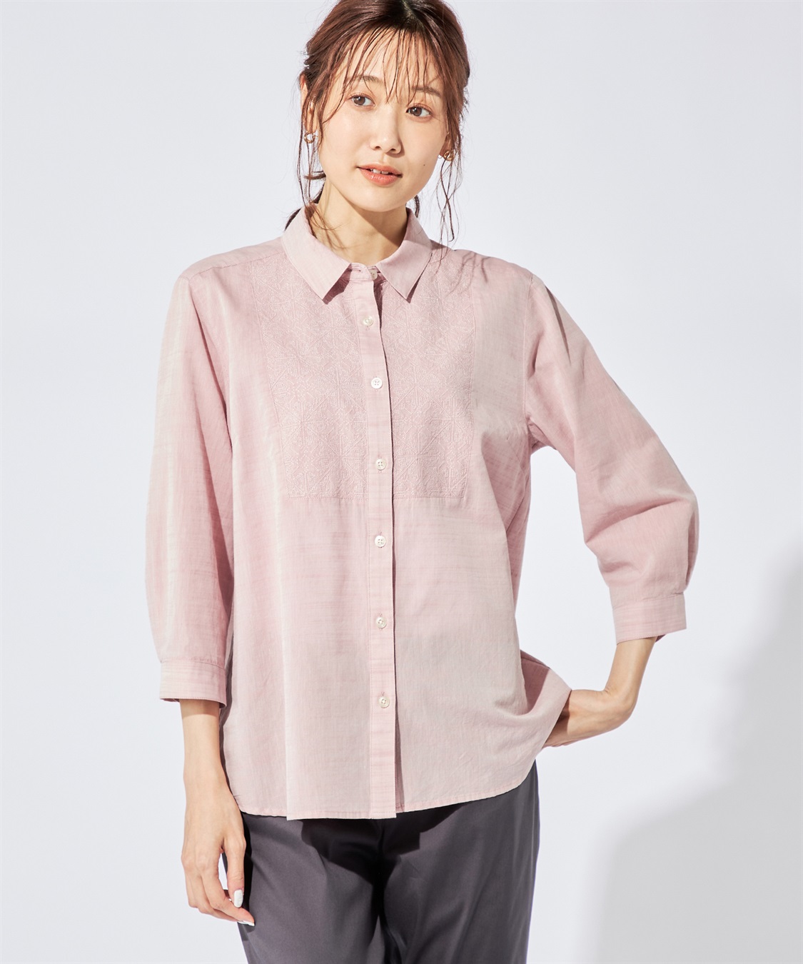 DECOY 刺しゅうブラウス_main