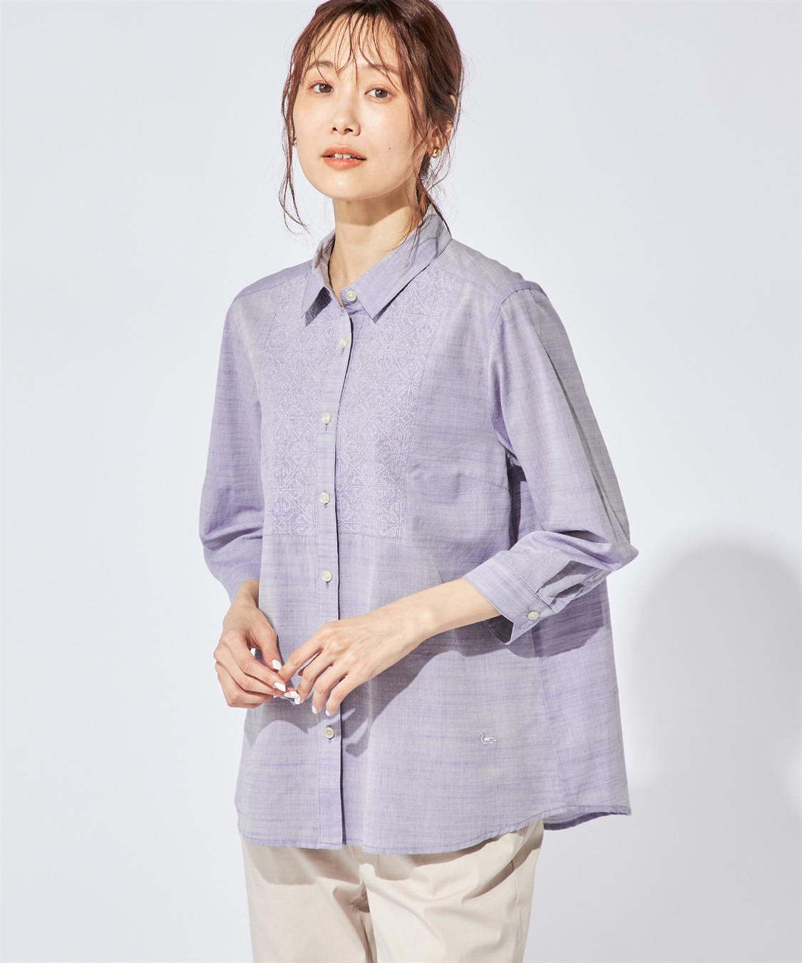 DECOY 刺しゅうブラウス_variation_2