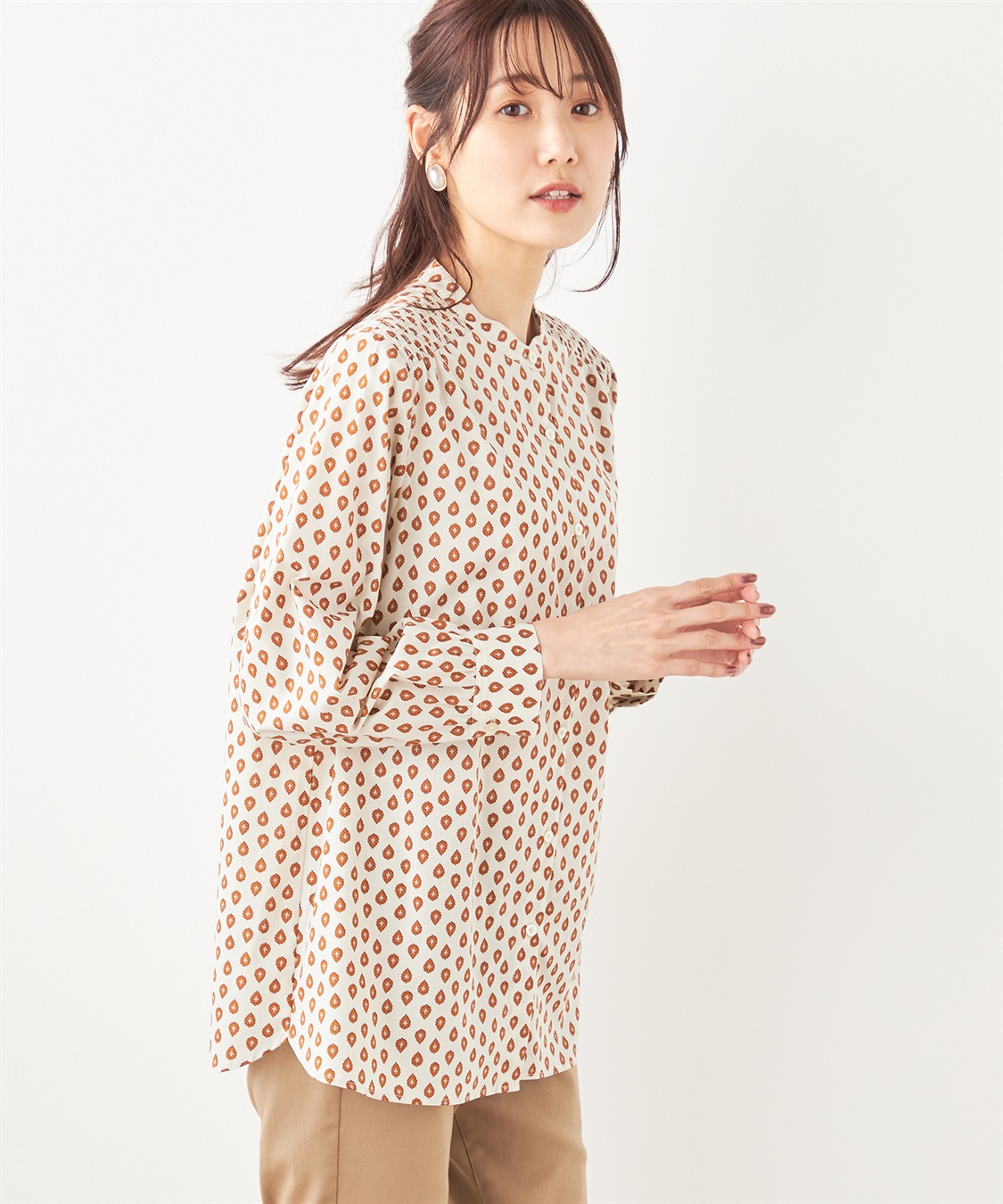 DECOY レゾリヴァードシャーリングブラウス_variation_1